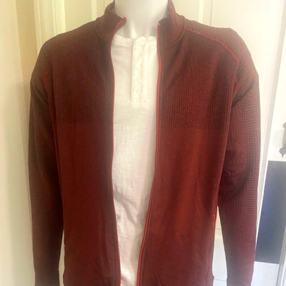 Lululemon Men's Wine Waffle Knit Jacket XL